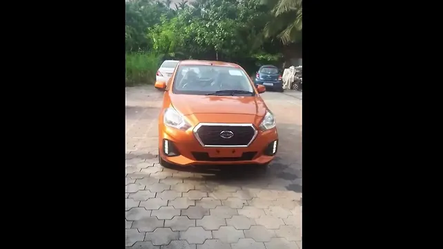 Datsun Go facelift spied sans camouflage Datsun Go facelift spied sans camouflage