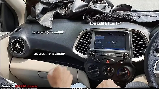 Hyundai Santro interior spied ahead of 23 October launch Hyundai Santro interior spied ahead of 23 October launch