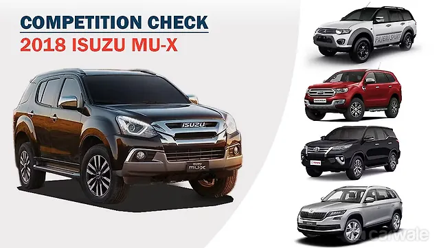2018 Isuzu MU-X: Competition Check 2018 Isuzu MU-X: Competition Check