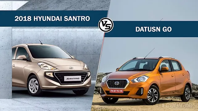 Spec comparison: 2018 Hyundai Santro vs Datsun Go Spec comparison: 2018 Hyundai Santro vs Datsun Go