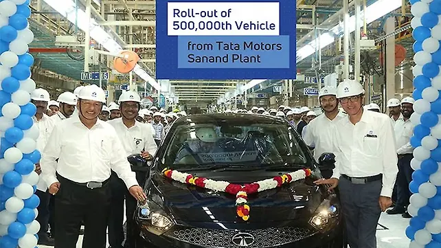 Tata Motors crosses 5 lakh production milestone at Sanand facility Tata Motors crosses 5 lakh production milestone at Sanand facility