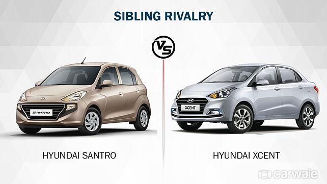 Sibling Rivalry: Hyundai Santro Asta vs Hyundai Xcent E petrol