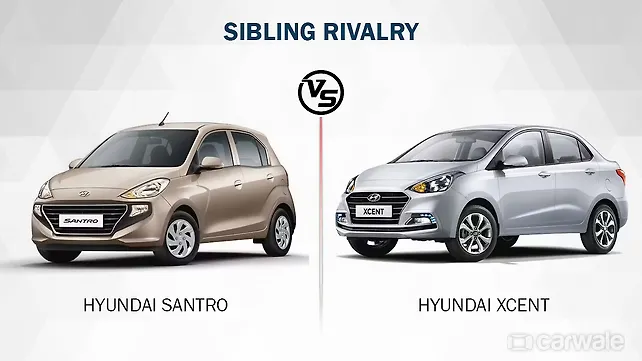 Sibling Rivalry: Hyundai Santro Asta vs Hyundai Xcent E petrol Sibling Rivalry: Hyundai Santro Asta vs Hyundai Xcent E petrol