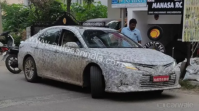 New-gen Toyota Camry spotted testing in India New-gen Toyota Camry spotted testing in India