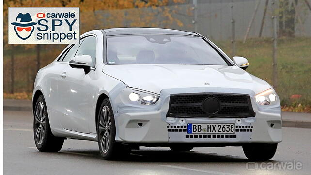 Face-lifted Mercedes E Class Coupe caught undergoing testing