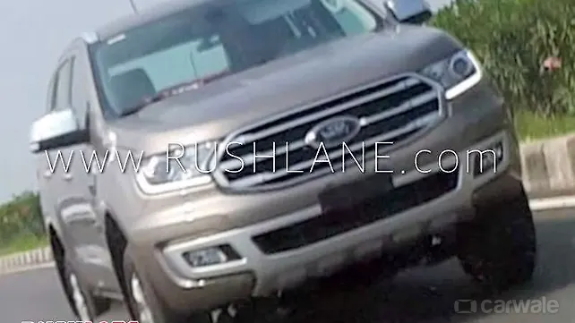 Ford Endeavour facelift spied undisguised in India Ford Endeavour facelift spied undisguised in India