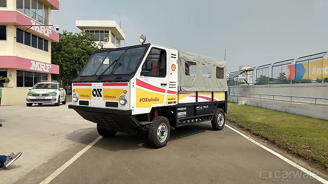 Shell showcased OX flat-pack truck designed by Gordon Murray in India Shell showcased OX flat-pack truck designed by Gordon Murray in India