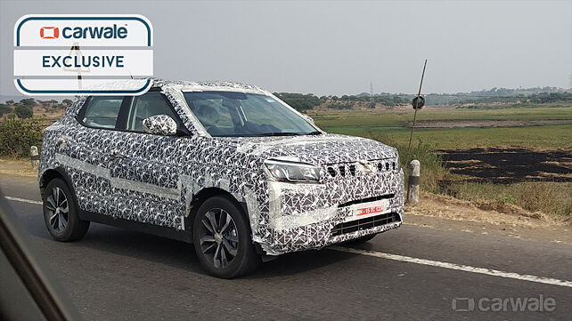 Mahindra S201 spied testing ahead of the official reveal