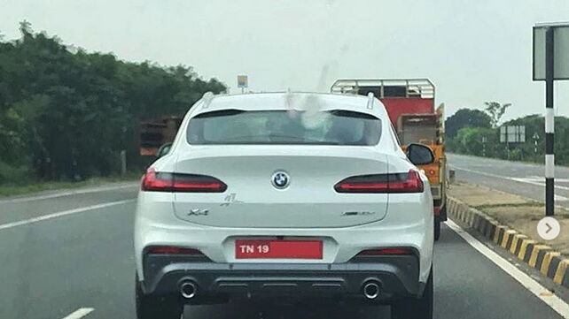 BMW X4 spotted on test in India without camouflage