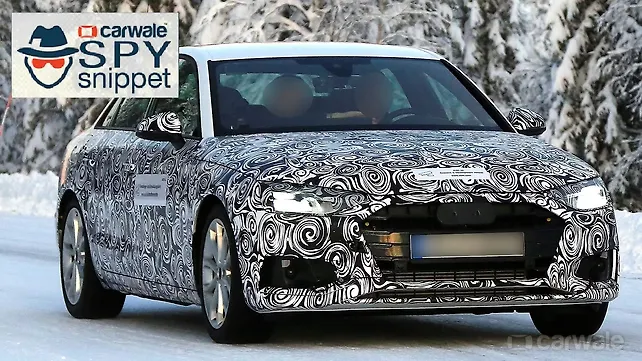 First shots of Audi’s upcoming facelifted A4 First shots of Audi’s upcoming facelifted A4