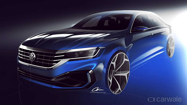 India Bound 2020 Volkswagen Passat Teased For The First Time Carwale