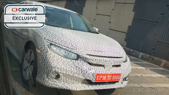 Honda Civic spied testing in Mumbai Honda Civic spied testing in Mumbai