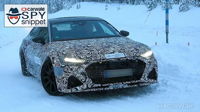India-bound Audi RS7 spotted playing in the snow India-bound Audi RS7 spotted playing in the snow