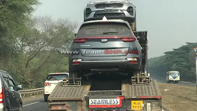2019 Kia Sportage spied in transit in India 2019 Kia Sportage spied in transit in India