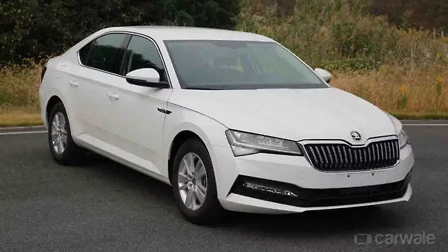 India-bound Skoda Superb facelift revealed in leaked images India-bound Skoda Superb facelift revealed in leaked images