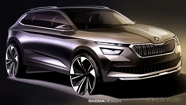 Skoda Kamiq teased in design sketches ahead of Geneva debut Skoda Kamiq teased in design sketches ahead of Geneva debut