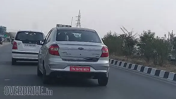 Ford Aspire Blu Edition spotted on test Ford Aspire Blu Edition spotted on test