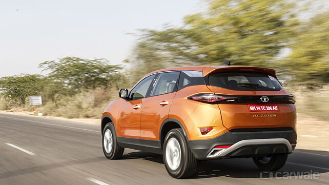 Tata Harrier automatic spotted for the first time