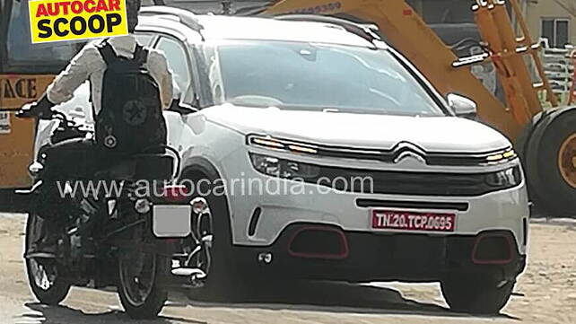 Citroen C5 Aircross spied testing in India
