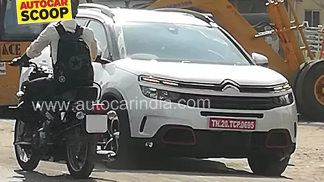 Citroen C5 Aircross spied testing in India Citroen C5 Aircross spied testing in India