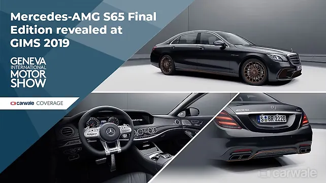 Geneva Motor Show 2019: Mercedes-AMG S65 Final Edition limited to 130 units Geneva Motor Show 2019: Mercedes-AMG S65 Final Edition limited to 130 units