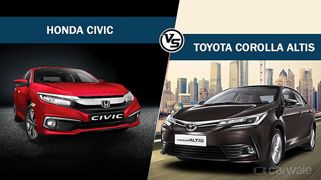 Spec Comparison - Honda Civic Vs Toyota Corolla Altis