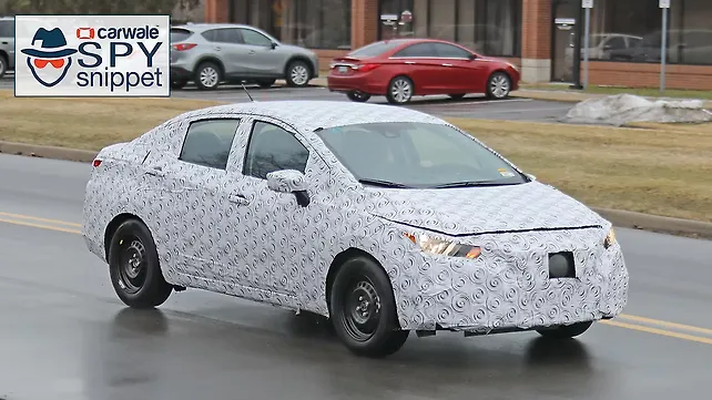 Next-generation Nissan Sunny spied testing in the USA Next-generation Nissan Sunny spied testing in the USA
