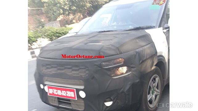 Kia SP2i SUV spied testing again; Will rival Hyundai Creta and Tata Harrier