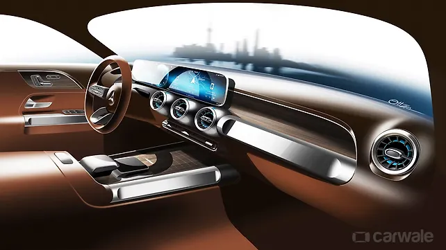 India-bound Mercedes-Benz GLB Concept interior teased India-bound Mercedes-Benz GLB Concept interior teased