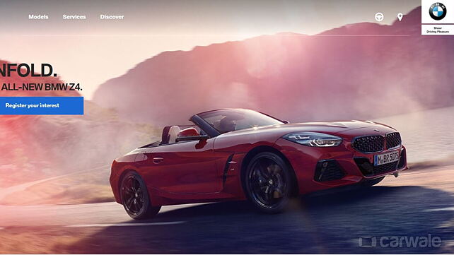 New BMW Z4 Roadster listed on Indian website; launch imminent