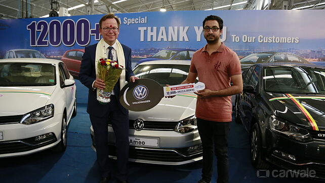 Volkswagen Mody Group delivers 12,000th car on Gudi Padwa