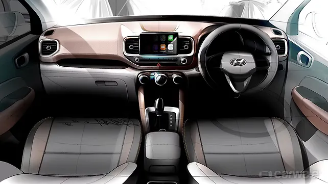 Hyundai Venue new interior design sketch released Hyundai Venue new interior design sketch released