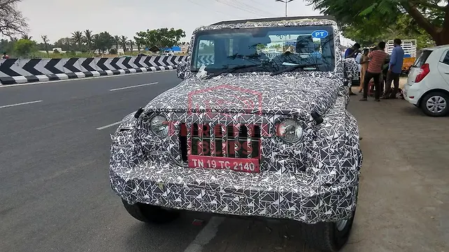 New-gen Mahindra Thar spied testing in production guise; Interiors revealed New-gen Mahindra Thar spied testing in production guise; Interiors revealed