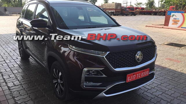 MG Hector spotted testing sans camouflage in India for the first time