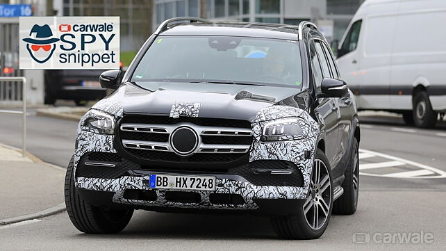 India-bound Mercedes-Benz GLS spotted in production-ready guise