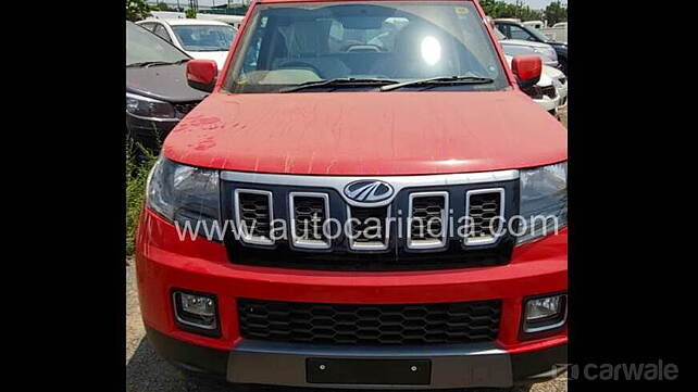 Mahindra TUV300 facelift spotted undisguised ahead of the official launch