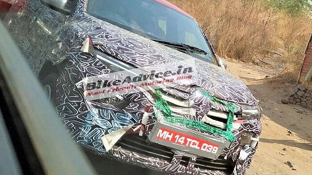 Renault Kwid facelift spotted in India wearing K-ZE face