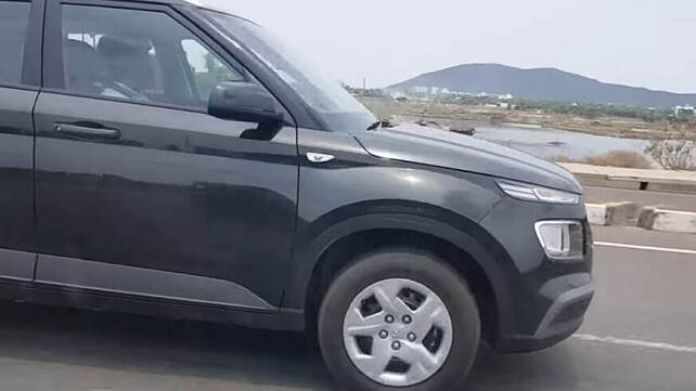 Hyundai Venue spied on Indian roads ahead of its official launch