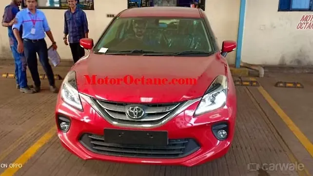 Toyota Glanza interiors and red colour leaked via new spy images Toyota Glanza interiors and red colour leaked via new spy images