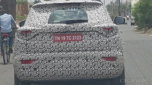 Mahindra XUV300 automatic spied on test