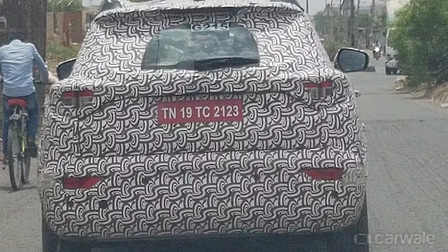Mahindra XUV300 automatic spied on test Mahindra XUV300 automatic spied on test
