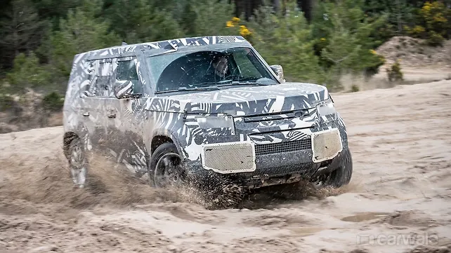 Land Rover Defender spotted testing in India Land Rover Defender spotted testing in India