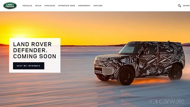 New-gen Land Rover Defender listed on the Indian website New-gen Land Rover Defender listed on the Indian website