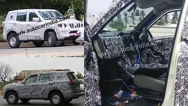 New-Gen Mahindra Scorpio interior spied New-Gen Mahindra Scorpio interior spied
