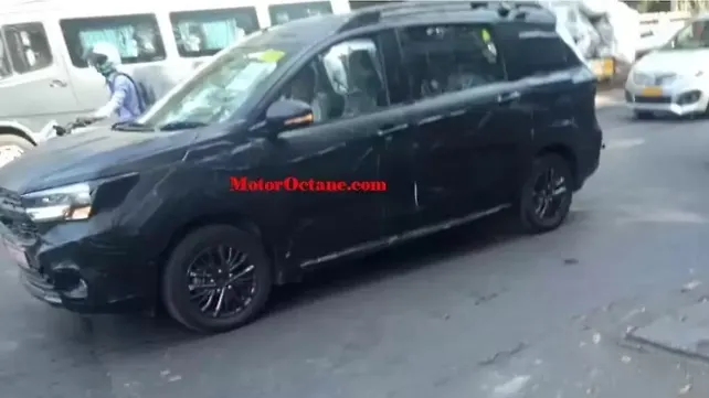 New Maruti Suzuki Ertiga Cross spotted testing for the first time in India New Maruti Suzuki Ertiga Cross spotted testing for the first time in India