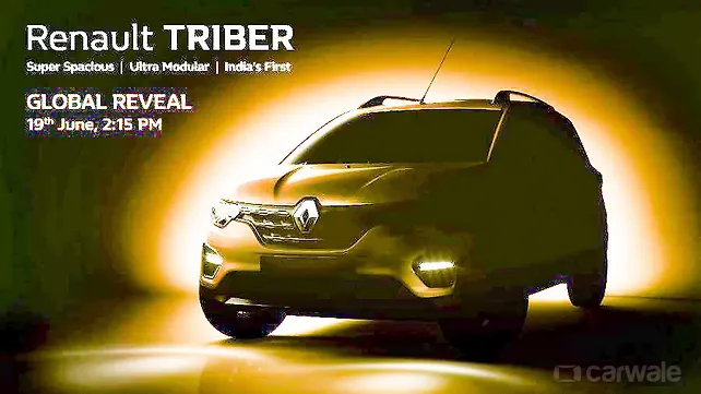Renault Triber teased ahead of 19 June unveil Renault Triber teased ahead of 19 June unveil
