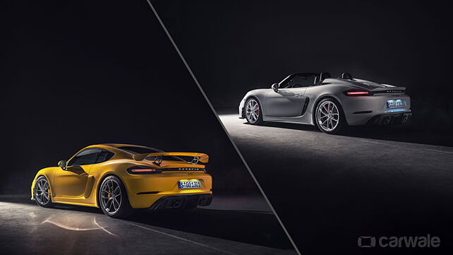 Porsche 718 Spyder and Cayman GT4 breaks cover with 414bhp