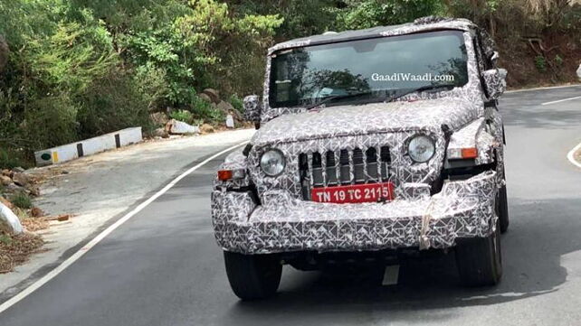 Production ready next-gen Mahindra Thar spotted testing