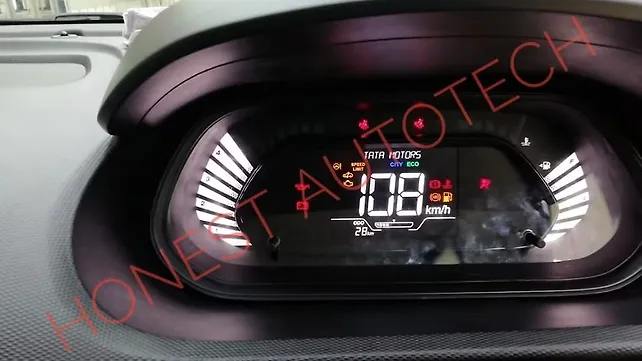 Tata Tiago facelift with new digital instrument cluster leaked Tata Tiago facelift with new digital instrument cluster leaked