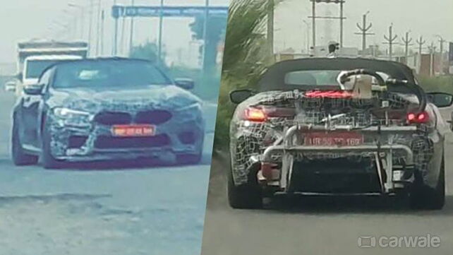 BMW M8 Convertible spied testing in India